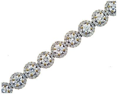 Halo diamond on sale tennis bracelet